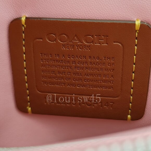 Coach tabby shoulder bag 26 with quilting Pink - Picture 9 of 11